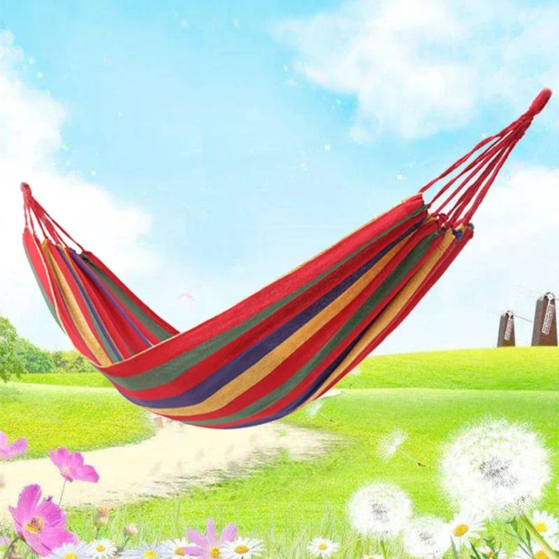 Thicken Canvas Garden Swing Hammock Outdoor Single 2 person Dormitory Camping Hammocks 200*80 200*100 200*150cm Hanging Chair