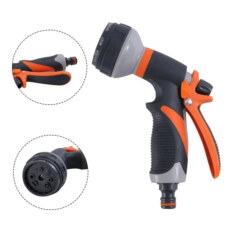 Garden Washing Cleaner High Power Pressure Car and Hose Nozzle Washer Water Spray Gun Adjustable Garden Hose Car Wash Water Gun