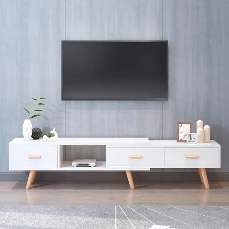 Trendy Unique Tv Table Wood Shelf Luxury Nordic Modern Dressers Living Room Tv Stands Universal Archivadores Bedroom Furniture