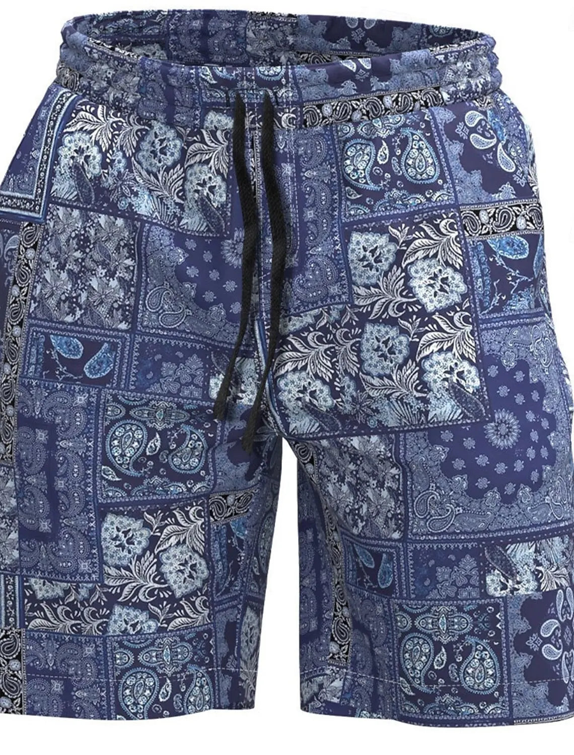 Men's Paisley Shorts Swimming Trunks Board Shorts Fashion Streetwear Pocket Drawstring Shorts Men's Underwear