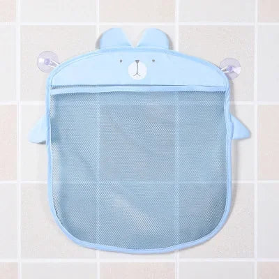 Baby Bathroom Mesh Bag Cartoon Animal Shapes Cloth Sand Toys Storage Net Bag Sucker Organizer for Children Bath Toys Kid Basket