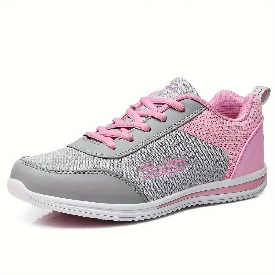 2025 New Sneakers For Women Breathable Fashion Walking Plus Size Sneakers Women Mesh Fabric Lace Up Female Footwear Shoes Women