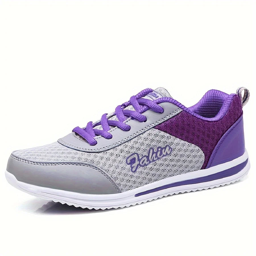 2025 New Sneakers For Women Breathable Fashion Walking Plus Size Sneakers Women Mesh Fabric Lace Up Female Footwear Shoes Women