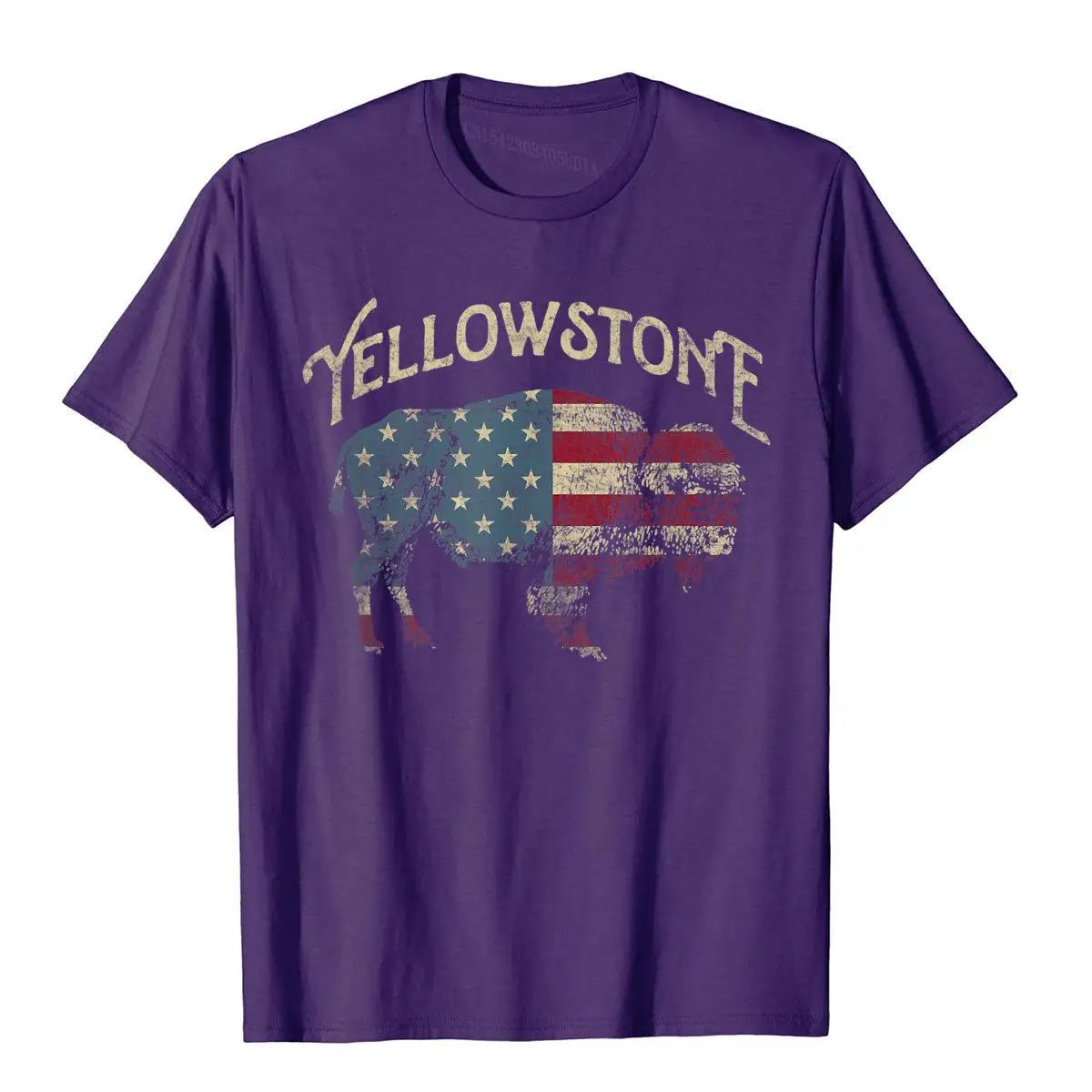 Vintage Yellowstone National Park Retro T-Shirt Chinese Style Cotton Men Tops Shirt Fashionable Popular T Shirt