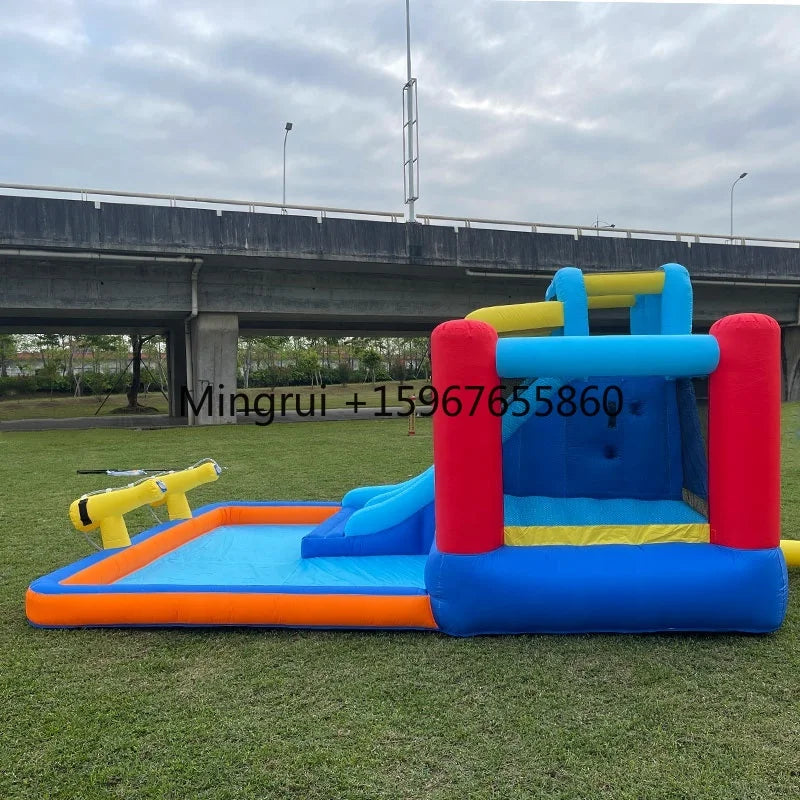 bumper cars flying spinner waterslide inflatable jumping castle for kids bounce house inflatable