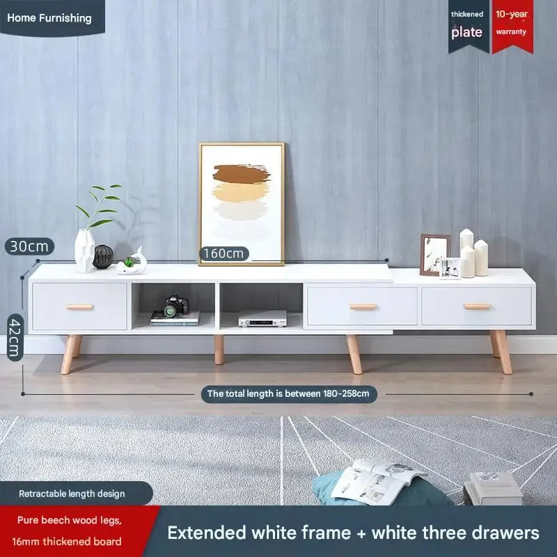 Trendy Unique Tv Table Wood Shelf Luxury Nordic Modern Dressers Living Room Tv Stands Universal Archivadores Bedroom Furniture