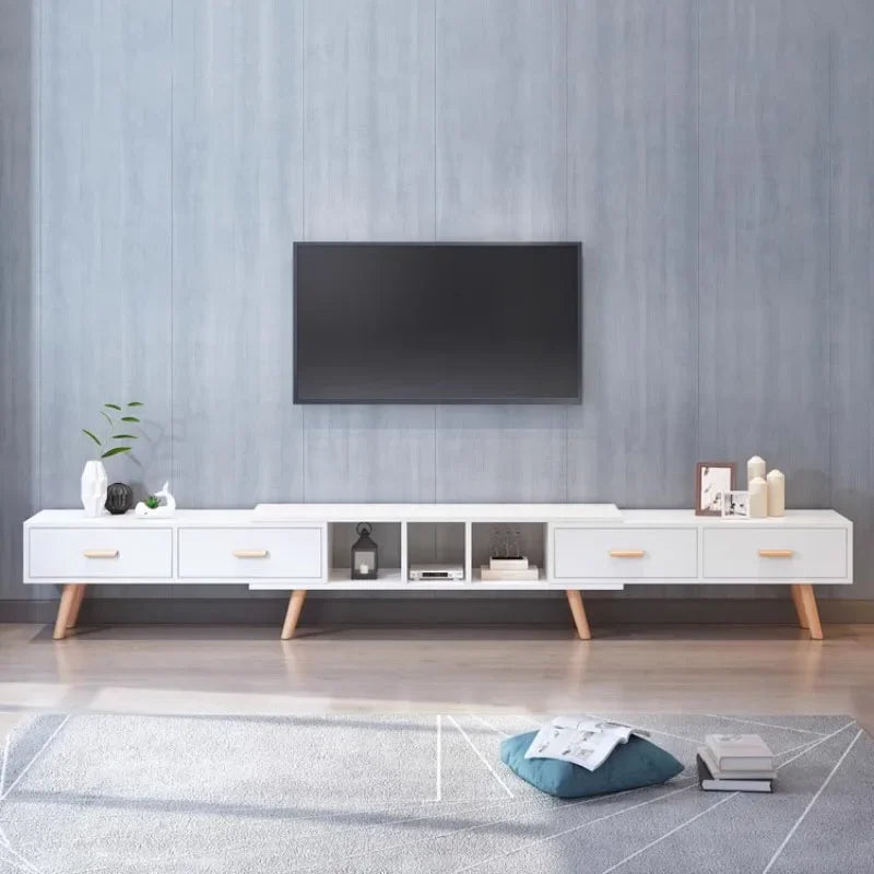 Trendy Unique Tv Table Wood Shelf Luxury Nordic Modern Dressers Living Room Tv Stands Universal Archivadores Bedroom Furniture