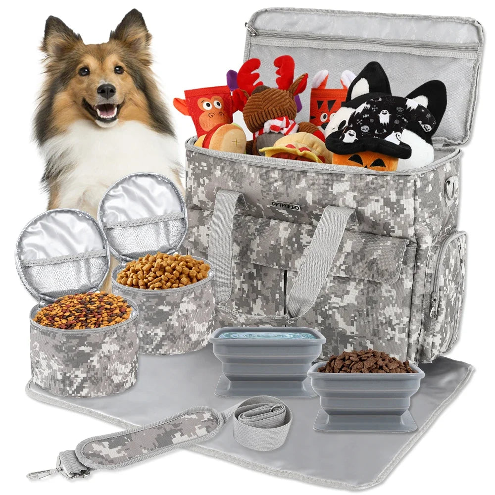 Airline Approved Organizer for Pet Supplies Essentials Camping Hiking Weekend Away