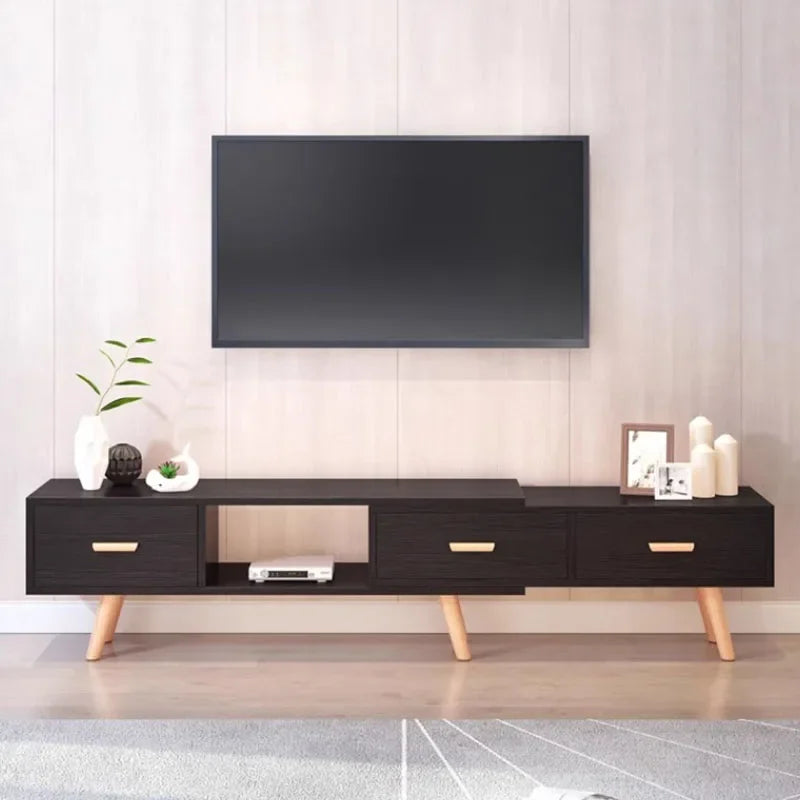 Trendy Unique Tv Table Wood Shelf Luxury Nordic Modern Dressers Living Room Tv Stands Universal Archivadores Bedroom Furniture