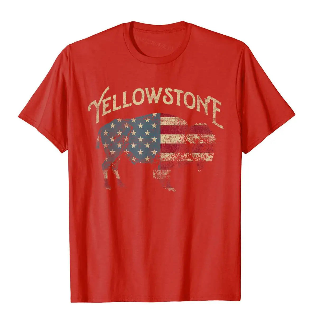 Vintage Yellowstone National Park Retro T-Shirt Chinese Style Cotton Men Tops Shirt Fashionable Popular T Shirt