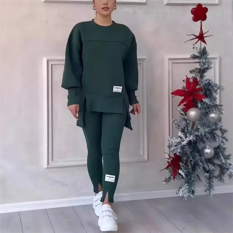 Women's 2 Piece Sweatershirt Leggings Set Pullover Sweatshirt Jogger Sweatpants Tracksuit Casual Outfits