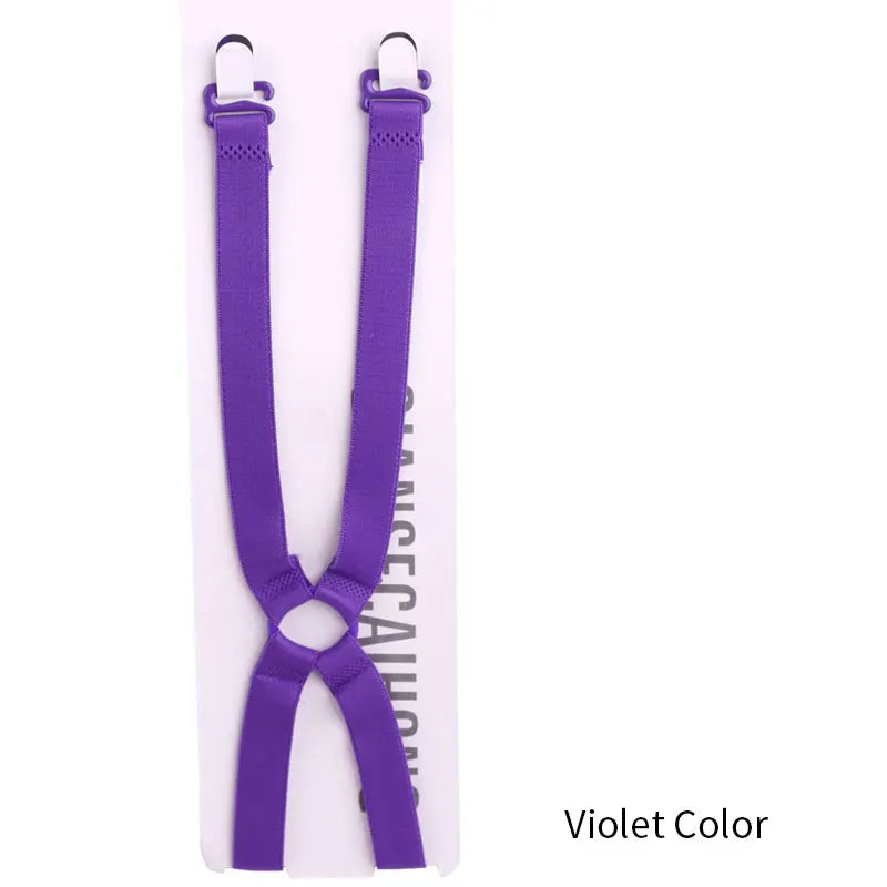 Elastic Shoulder Strap Colored Sexy Bra Band Accessories Woman Sexy Back Bra Straps X Cross Attache Soutien Gorge Croise 1.5cm