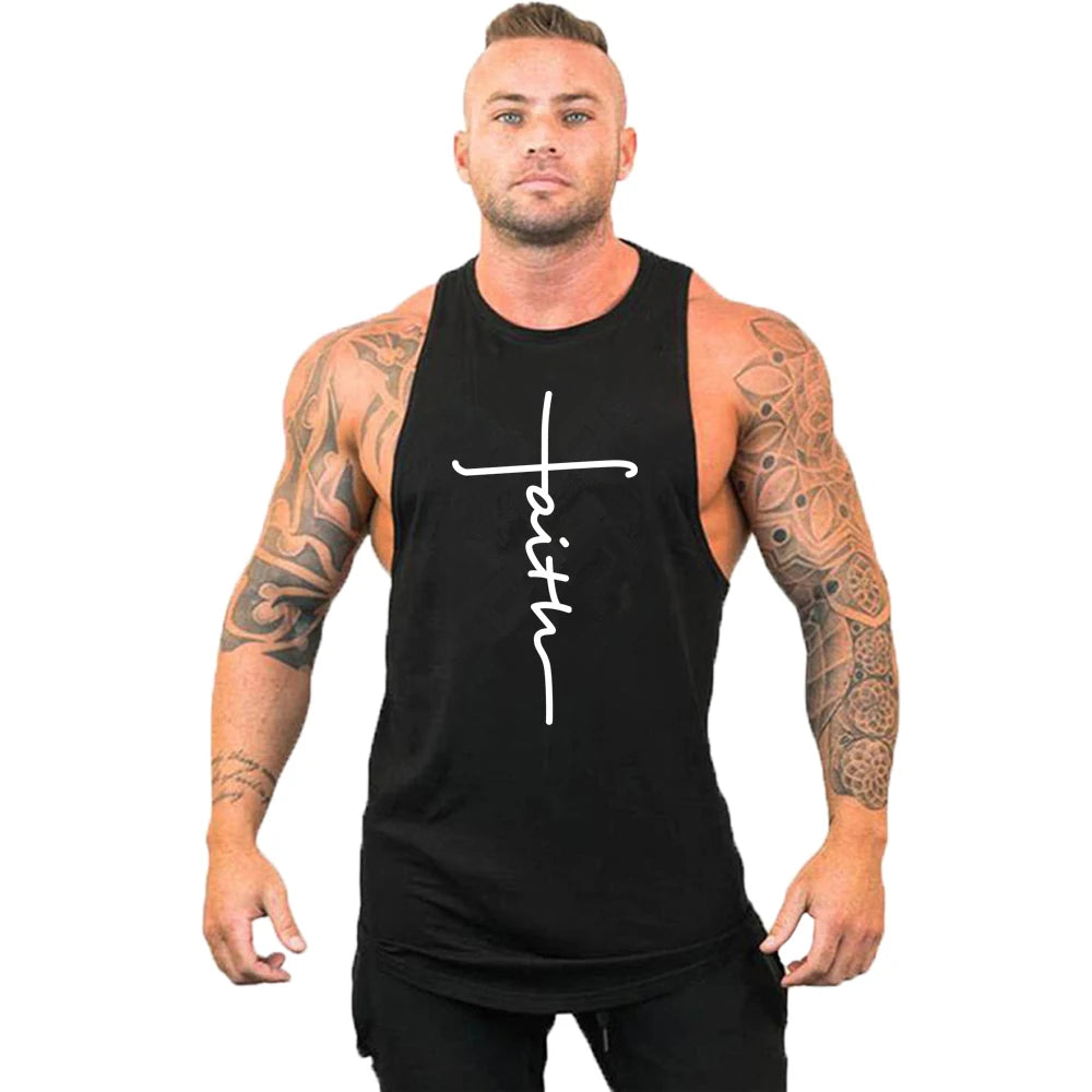 Brand gyms clothing Men Bodybuilding and Fitness Stringer Tank Top Vest sportswear Undershirt muscle workout Singlets Gym shirt