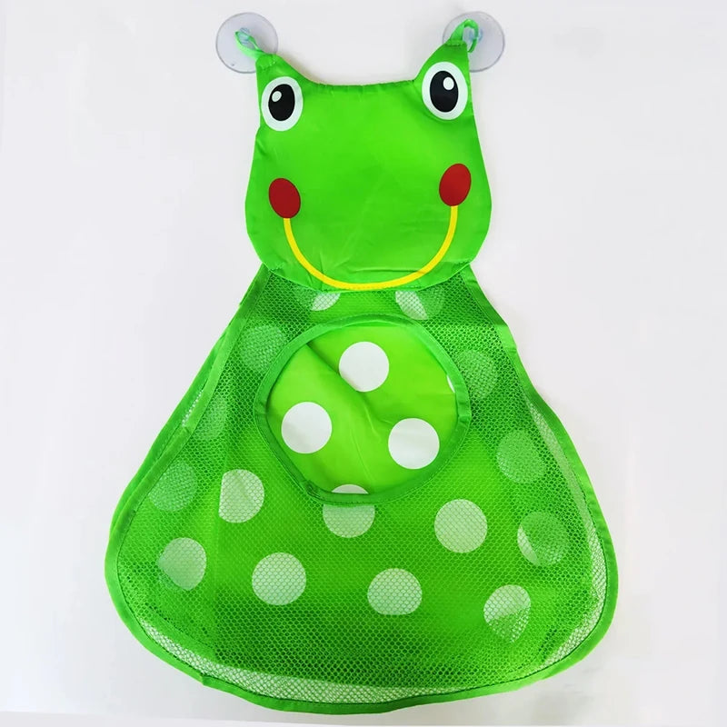 Baby Bathroom Mesh Bag Cartoon Animal Shapes Cloth Sand Toys Storage Net Bag Sucker Organizer for Children Bath Toys Kid Basket