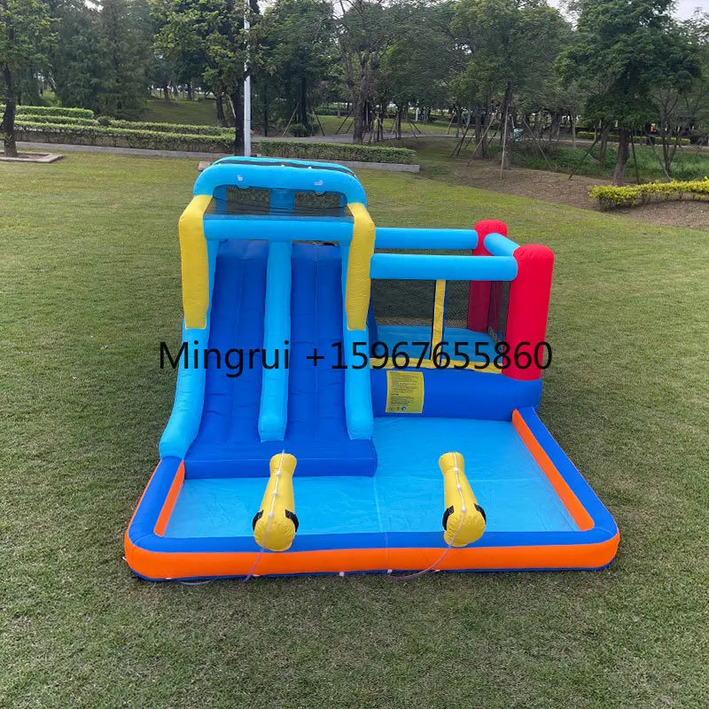 bumper cars flying spinner waterslide inflatable jumping castle for kids bounce house inflatable