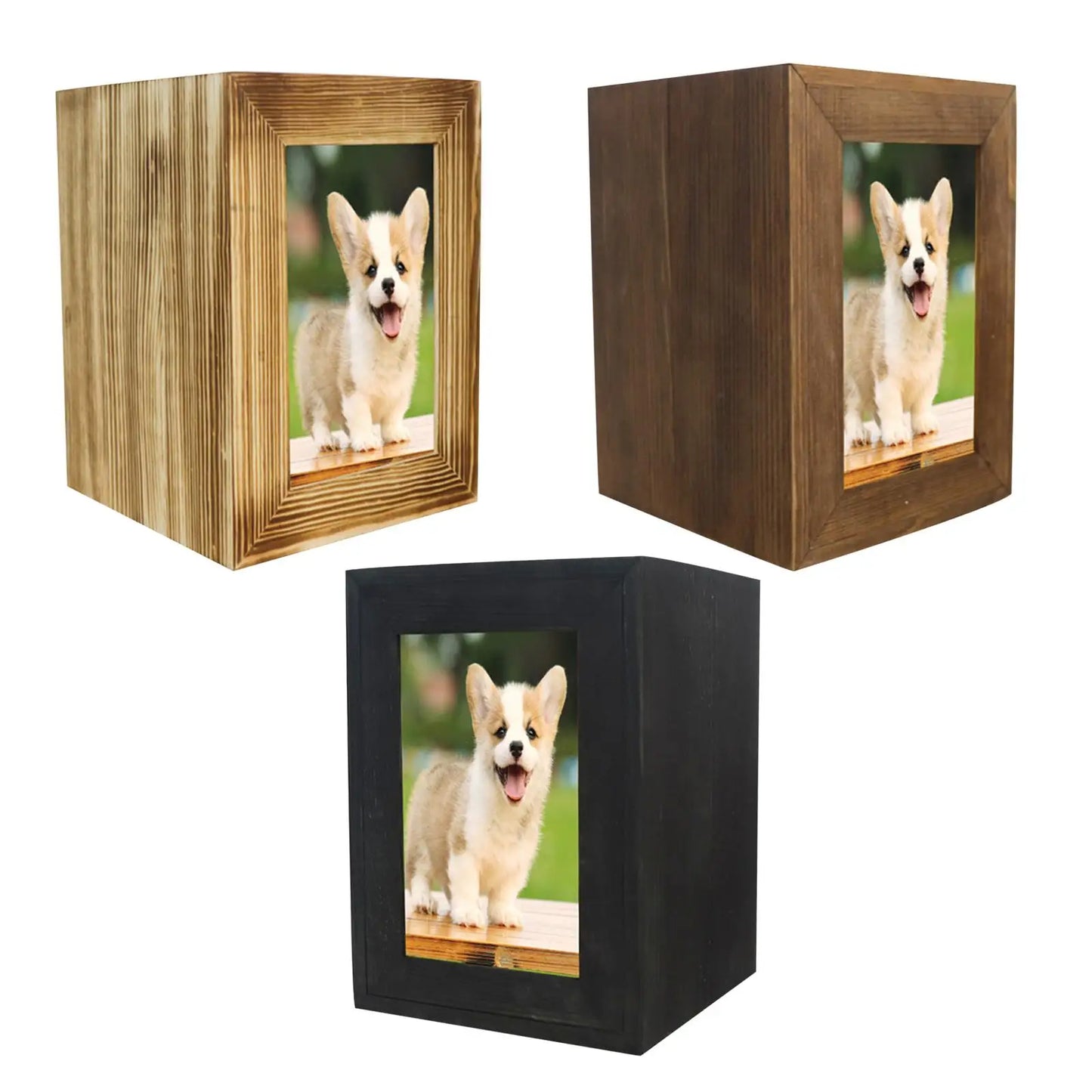 Wooden Pet Cremation Urn Dogs Cats Small Animals Ashes Organizer Pet Funeral Remembrance Box Pet Memorials Supplies