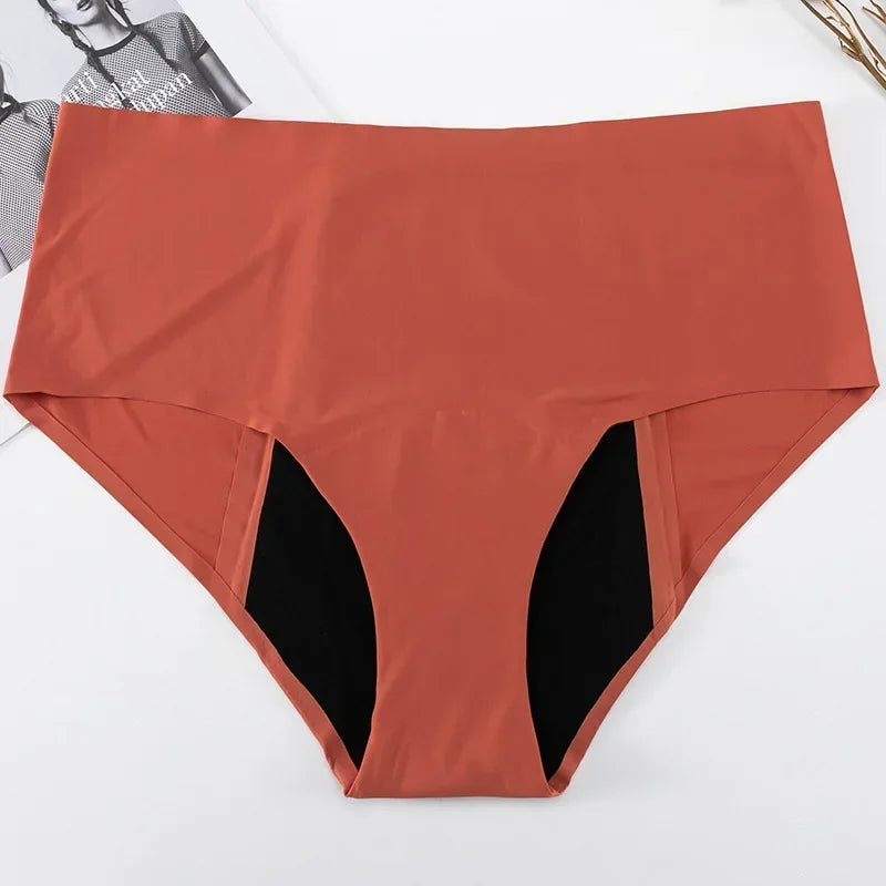 Physiological Panties Non-marking High-waisted Front and Back Instantaneous Suction Leakage Menstrual Period Women's Panties New