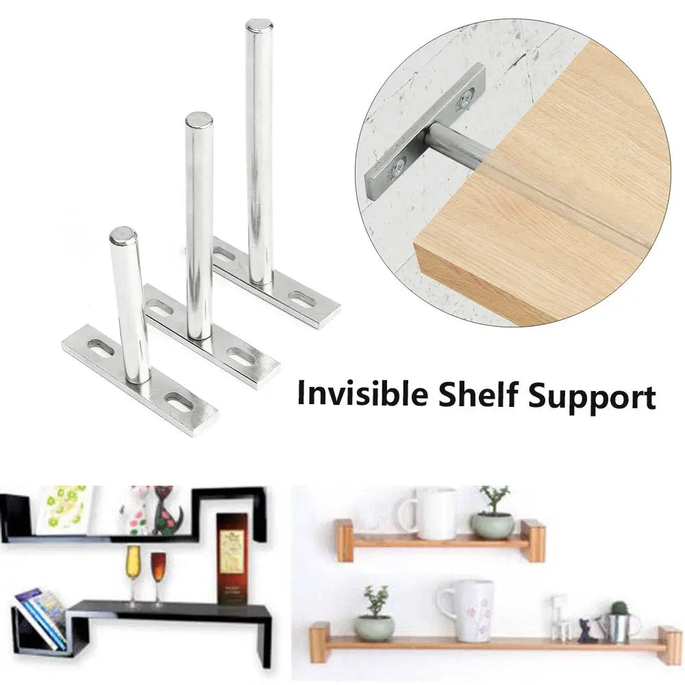 Hardware Durable Metal Concealed Racks Furniture Invisible Shelf Brackets Support Bench Board Wall Mount Shelf Storage