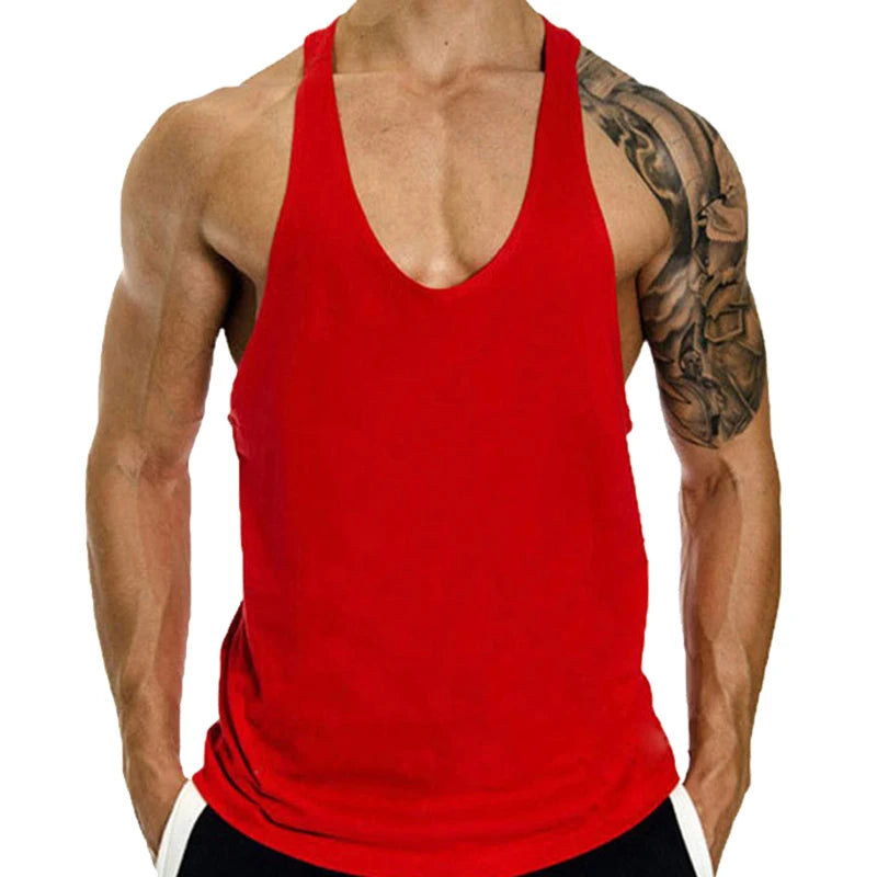 Fitness Clothing Gym T-shirts Suspenders Man Gym Top Men Sleeveless Sweatshirt Men's Clothes Stringer Vests Bodybuilding Shirt