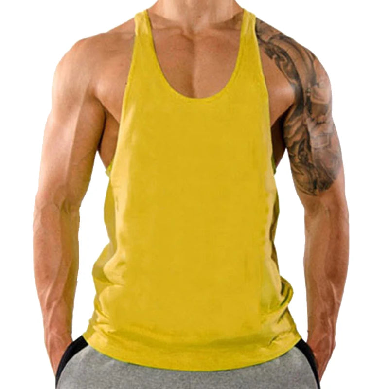 Fitness Clothing Gym T-shirts Suspenders Man Gym Top Men Sleeveless Sweatshirt Men's Clothes Stringer Vests Bodybuilding Shirt