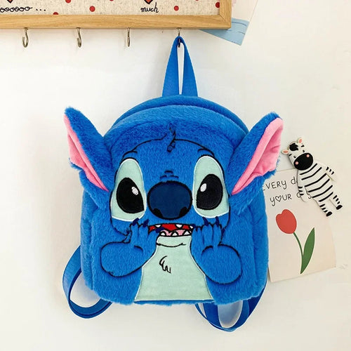 Disney  Stitch Plush New Backpack Cartoon Fashion 3d Mini Women's