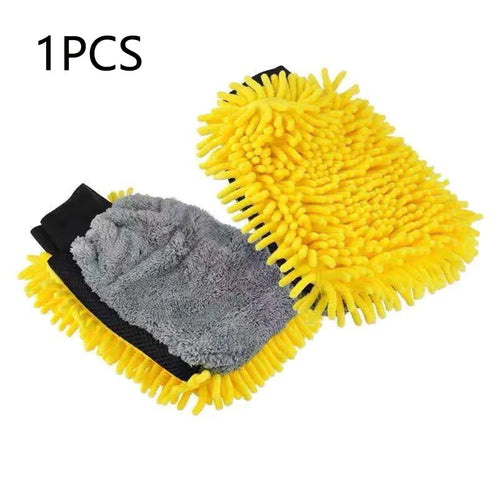 Car Chenille Premium Scratch-Free Microfiber Wash Mitt Waterproof Car