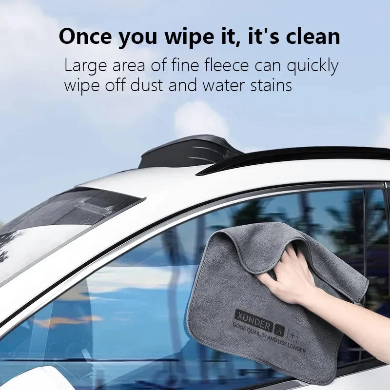 Car Wash High End Microfiber Towel Car Cleaning Drying Cloth Hemming