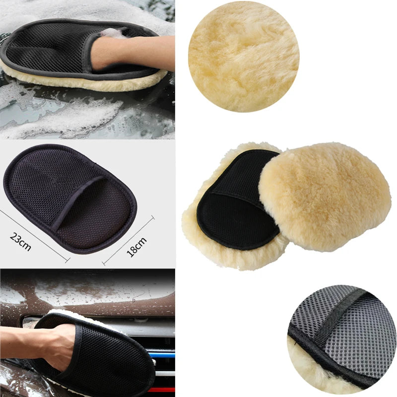 Car Chenille Premium Scratch-Free Microfiber Wash Mitt Waterproof Car