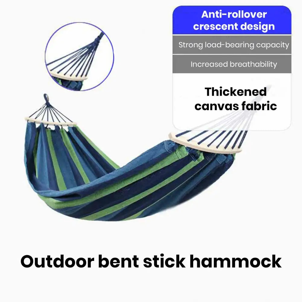 Sleeping Hammock Durable Portable Camping Hammock with Strong Load-bearing Capacity Easy Installation Anti-rollover for Outdoor