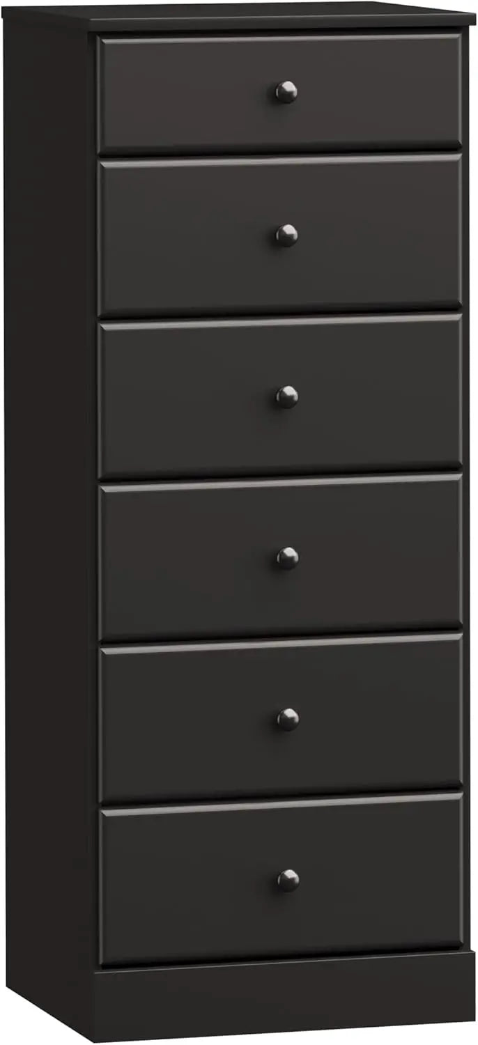 Dresser: 16"D x 20"W x 52"H, 6-Drawer Chest for Bedroom by Prepac - Perfect Chest of Drawers for Ample Storage