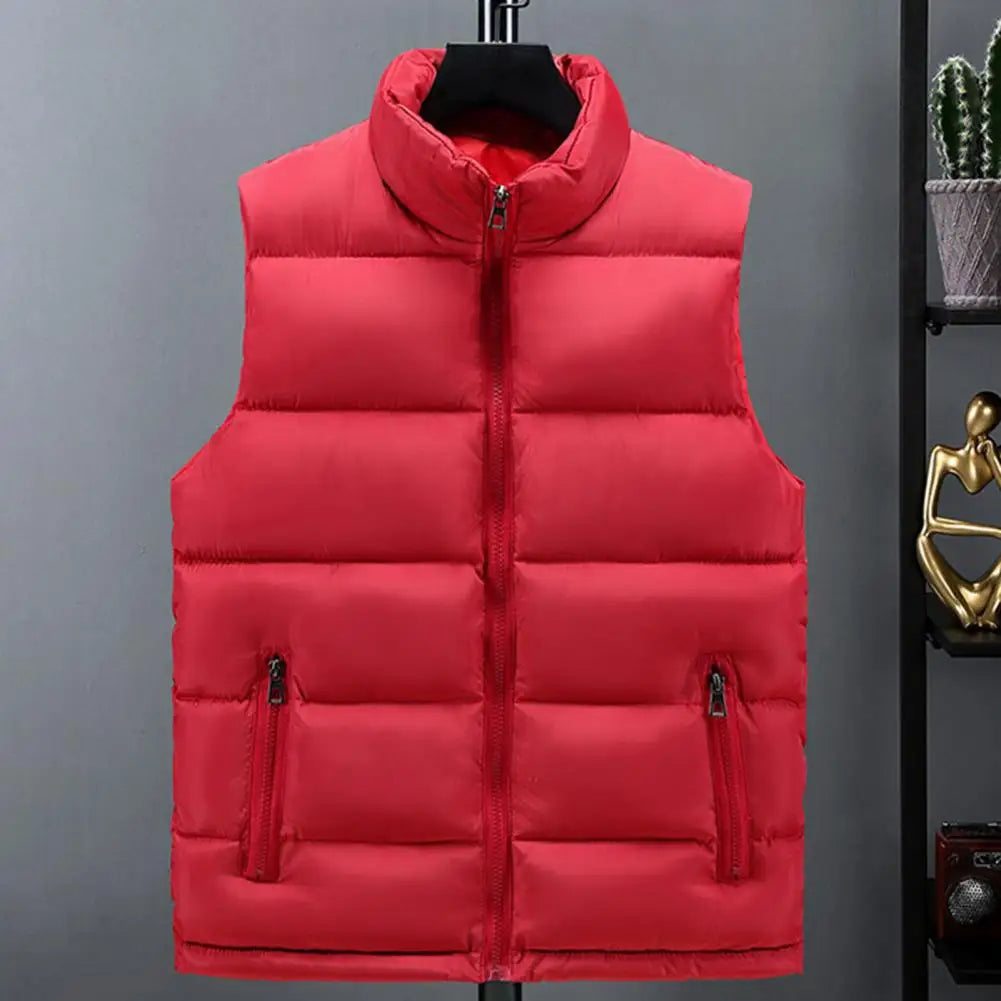 Outdoors Padded Men Casual Heated Vest Man Sleeveless Body Warmer Hiking Clothing Thermal Fashion Men's Heating Winter Coat