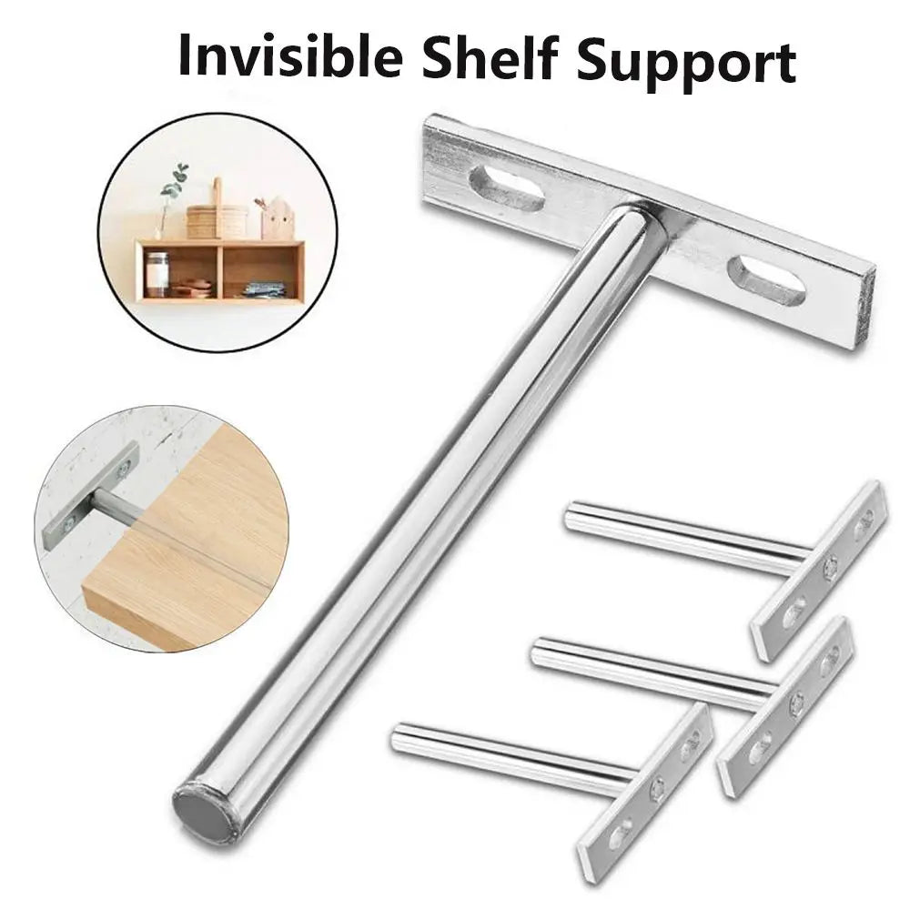 Convenient Durable Metal Furniture Concealed Racks Invisible Shelf Brackets Storage Wall Mount Shelf Support Bench Board