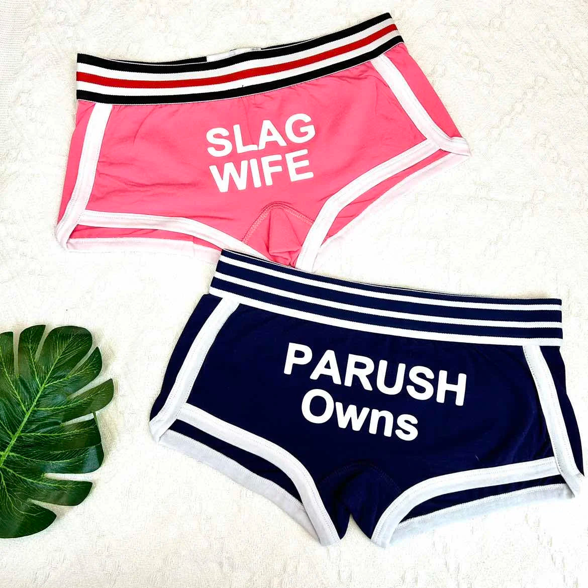 Custom Women Thong Girls Cotton Boyshorts Female Underwear Girls Gift Ladies Personalized Panties Breathable Hotwife Lingerie