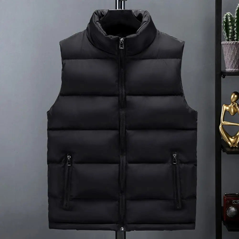 Outdoors Padded Men Casual Heated Vest Man Sleeveless Body Warmer Hiking Clothing Thermal Fashion Men's Heating Winter Coat