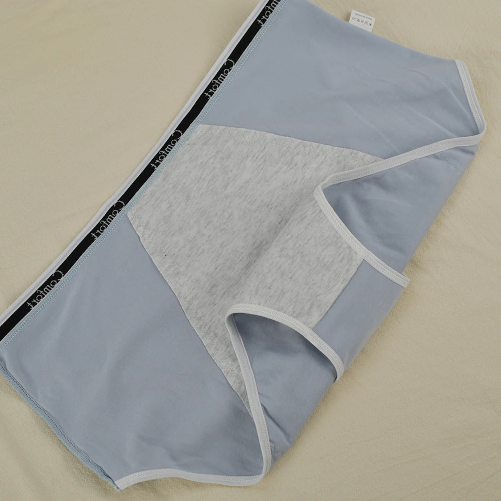 Women's cotton menstrual underwear during the period leakproof water breathable comfortable safety pants mid waist period antib