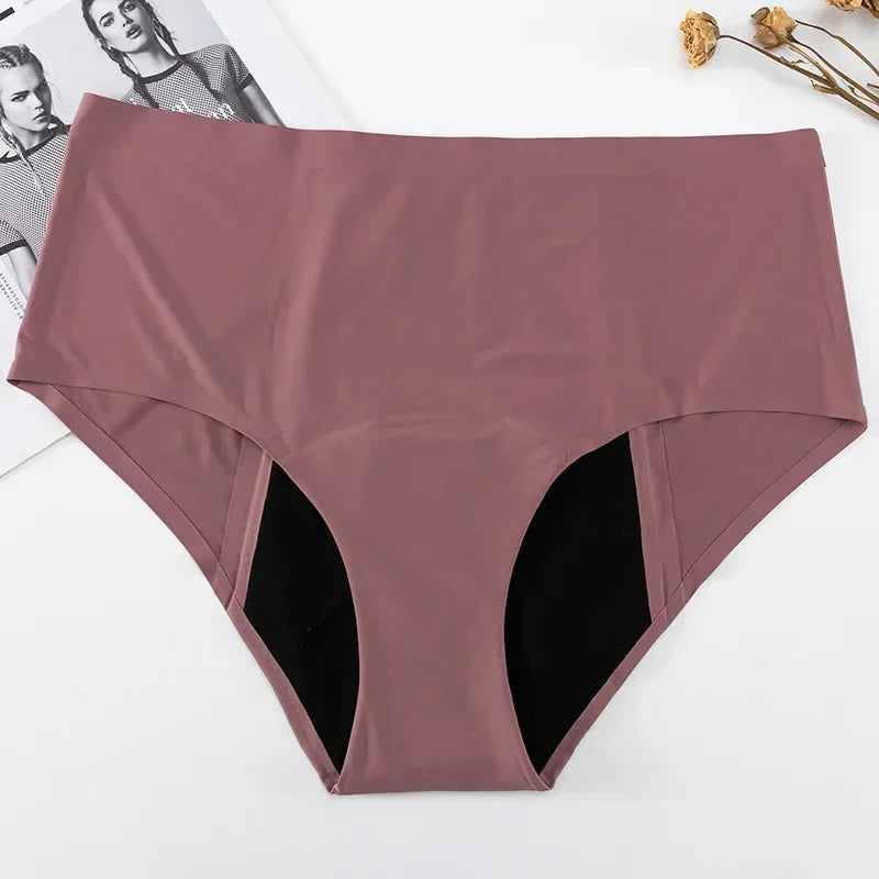 Physiological Panties Non-marking High-waisted Front and Back Instantaneous Suction Leakage Menstrual Period Women's Panties New