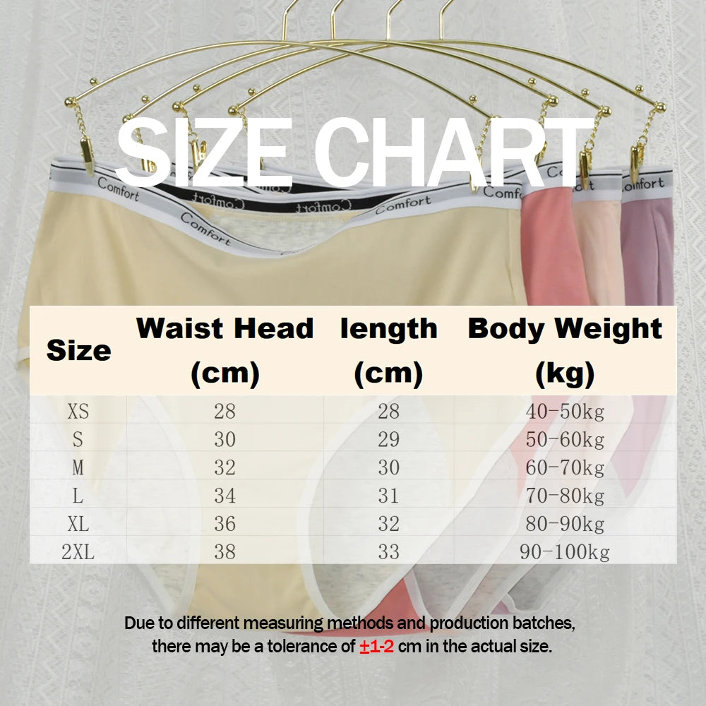 Women's cotton menstrual underwear during the period leakproof water breathable comfortable safety pants mid waist period antib