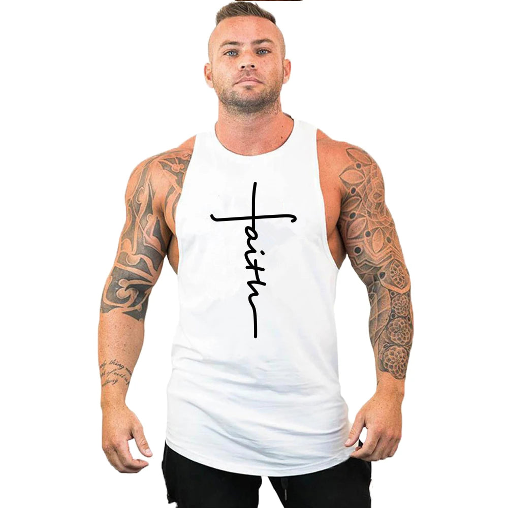 Brand gyms clothing Men Bodybuilding and Fitness Stringer Tank Top Vest sportswear Undershirt muscle workout Singlets Gym shirt