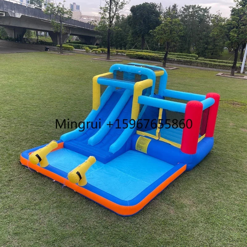 bumper cars flying spinner waterslide inflatable jumping castle for kids bounce house inflatable