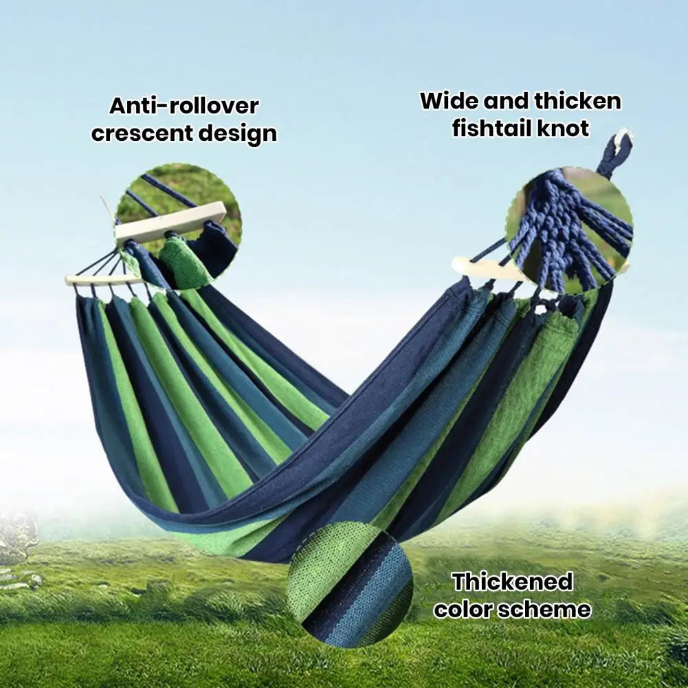 Sleeping Hammock Durable Portable Camping Hammock with Strong Load-bearing Capacity Easy Installation Anti-rollover for Outdoor