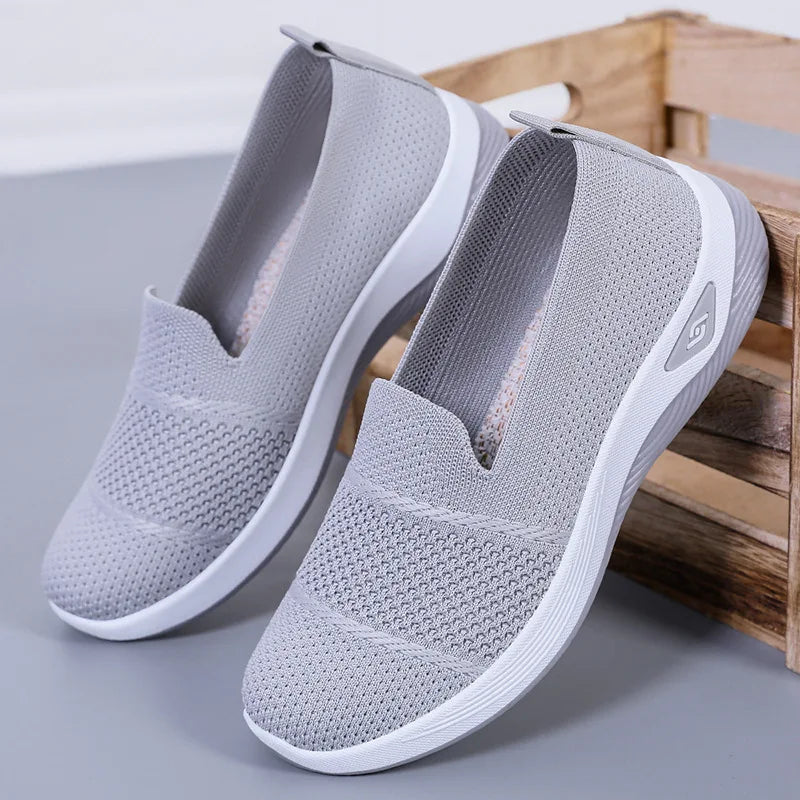 2025 Summer New Women's Shoes Fashion Mesh Breathable Comfortable Soft Sole Casual Single Shoes Women Zapatos Casuales