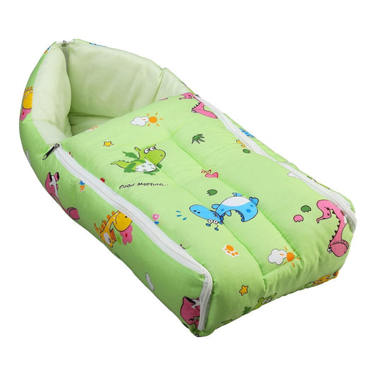 3 in 1 Baby Bed, Sleeping Bag & Carry Nest, Cotton Baby Bedding for